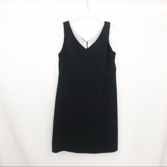 Danny & Nicole Vintage Knee Length Sleeveless Dress, Size 16, Black - Picture 1 of 4